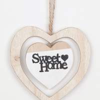 Herzaufhänger aus Holz SweetHome, klein