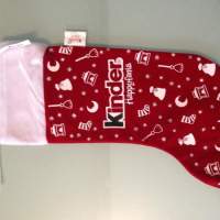 versch. Samt Weihnachtsstrumpf Nikolausstiefel Kinder Top Qualität Restposten Socken Kinderschokolade