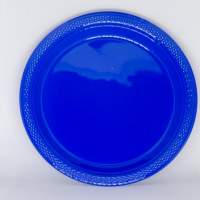 Zestaw jednorazowych talerzy imprezowych AMSCAN 10 ok. 18 cm, niebieski