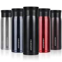 Thermos Flask, Stainless Steel, Ultralight, Black, 750 ml, Insulated Flask, Extremely Light, 275 g, Bottle, 4035.232.075, Dishwa