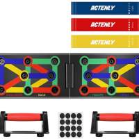 ACTENLY Push Up Board The Ultra Push-Up Bracket Board Portable Multifunctional Muscle Training System With Stand Fitness Equipme