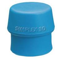 Schonhammerkopf D.50mm Simplex lose TPE blau/weich HALDER