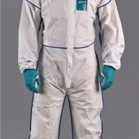 Protective overall MICROGARD 1800 COMFORT, Mod 195 size XL white/blue category III