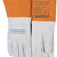 Welding gloves size XL (9.5) natural/orange EN 388, EN 12477, EN 1149-2 10 PAIRS