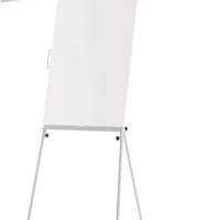 Flipchart with 100 sheets of writing surface W710xH1000mm anthr. adjustable b. 1750mm