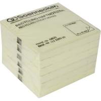 Soennecken sticky note recycling 75x75mm 100 sheets yellow 6 pieces/pack.