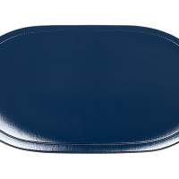 SALEEN placemat oval plastic 45.5x29cm cobalt blue 12 pieces