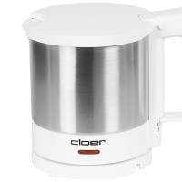 cloer Wasserkocher 1l, 1800W,m weiß/ Edelstahl