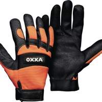 OXXA gloves X-MECH size 10 black/fluo-orange Armor Skin® Cat.II, 1 pair