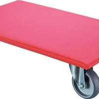 Transport roller D.100mm 330 kg L600mm W350mm thermoplastic with non-slip coating