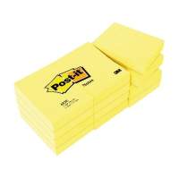 Post-it Notes 653E 51x38mm yellow 12 pcs/pack.