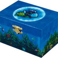 Spieldose Regenbogenfisch Blau, 1 Stück
