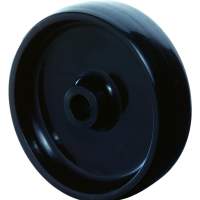 Plastic wheel, black, Ø 75 mm, width: 23 mm, 50 kg