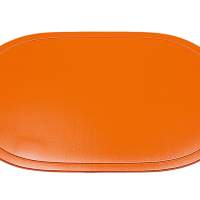 SALEEN Tischset oval Kunststoff 45,5x29cm orange 12 Stück
