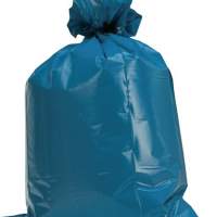 Plastic bag 120l 60µm blue 700x1100mm rolled 250pcs./PU