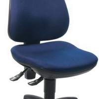 Bürodrehstuhl royalblau Lehnen-H.580mm Sitz-H.420-550mm o.Armlehnen