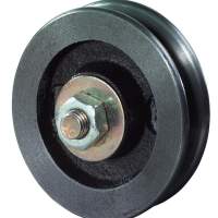 Door roller, Ø 90/74 mm, width: 21 mm, 50 kg