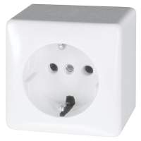 BLASS ELEKTRO surface-mounted socket outlet 1-way pure white