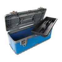 Silverline tool box 470 x 220 x 210mm, blue