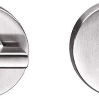 OGRO Schlüsselrosetten-Paar XEA 7122 WC ER Edelstahl Schildstärke 7 mm rund