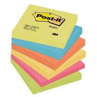 Post-it note Active Collection 654TFEN 76x76mm sorted 6 pieces/pack