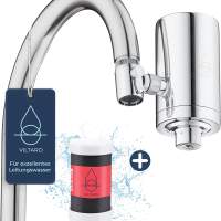 VILTARO® Wasserfilter für Wasserhahn | Edelstahl | Leitungswasser filtern | Filter für Armatur | - wie neu