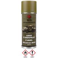 MFH Army Farbspray, WH KHAKI DRAB, matt, KR, 400 ml (= 12,25€/Liter)