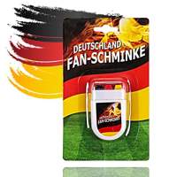 Schminkstift Fan Deutschland schwarz, rot, gelb (Gold), als Deko, Dekoration, Partydeko für Fußball EM und WM