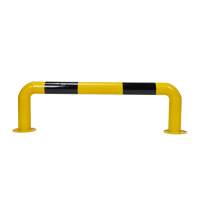 Impact protection bar 100 cm flat, impact protection railing, made of steel, for dowelling