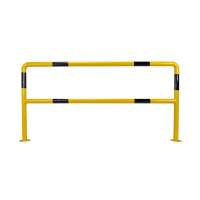 XL impact protection bar 200 x 100 cm, impact protection beam with knee rail for barrier and protection in yard and warehouse